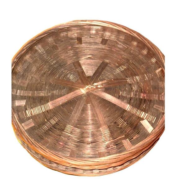 Vintage Chinese Sewing Basket with Peking Glass Bangle - Picture 4 of 6